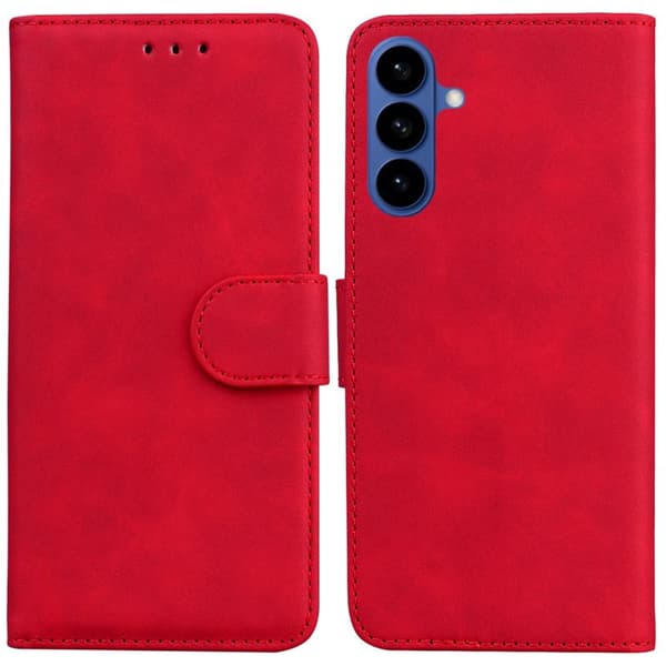 Plånboksfodral för Samsung Galaxy S26 Plus Konstläder - Röd