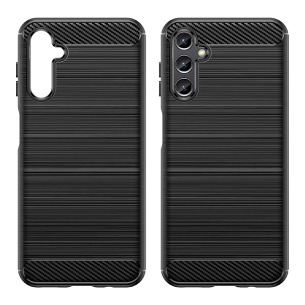 Galaxy A14 5G Skal Carbon Silicone Flexible - Svart Svart