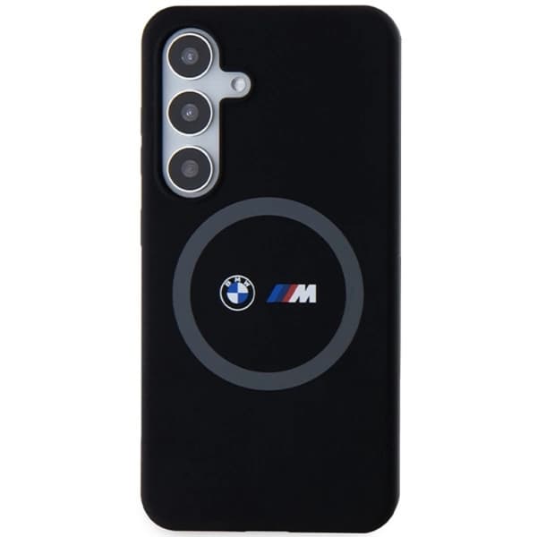 BMW Mobilskal till Galaxy S24 Plus Magsafe M Silikon Printed Ring - Svart Svart
