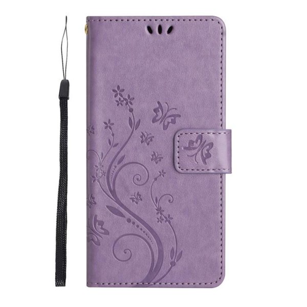 Galaxy S23 Plus tegnebog etui Imprinting Flower Butterfly - Lil