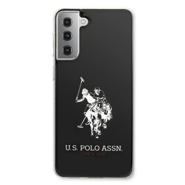 US Polo Shiny Big Logo Taske til Galaxy S21 Plus - Sort Black