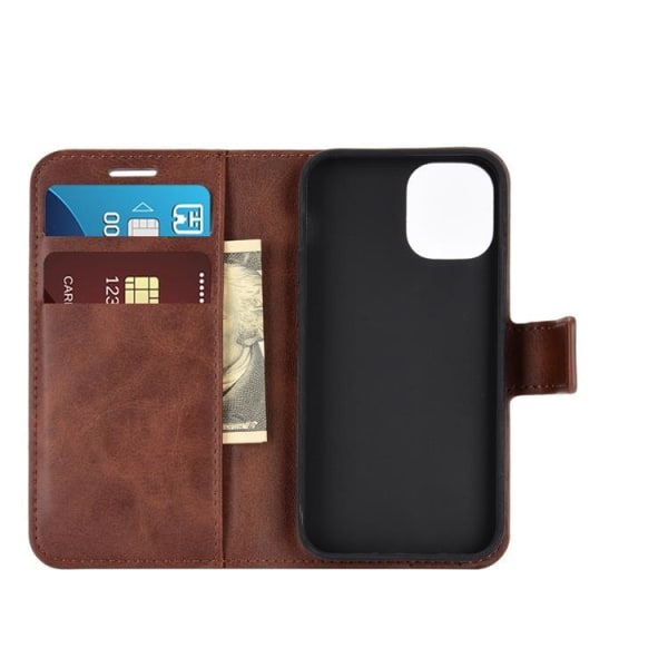 BooM RFID-suojattu lompakkokotelo iPhone 12 Mini - ruskea