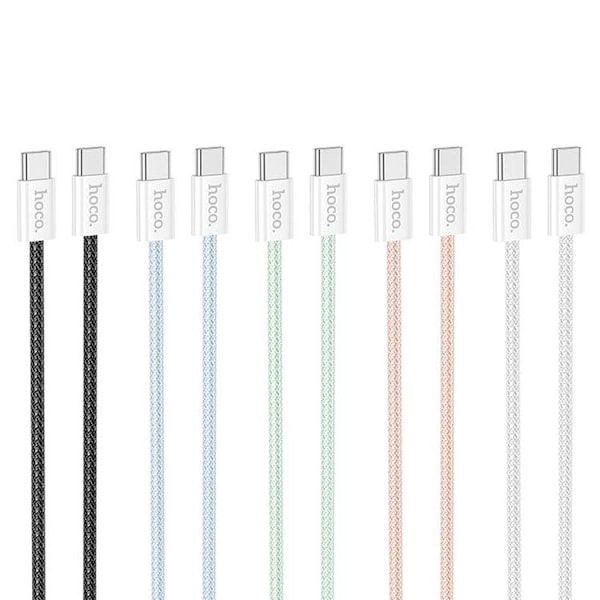 Hoco USB-C till USB-C kabel 1m 60W X104 3A - Rosa