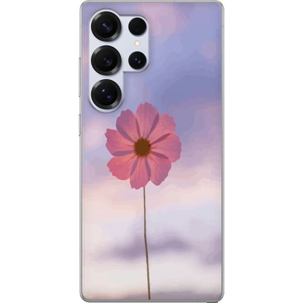 Mobilcover til Samsung Galaxy S25 Ultra med Lyserød Blomst