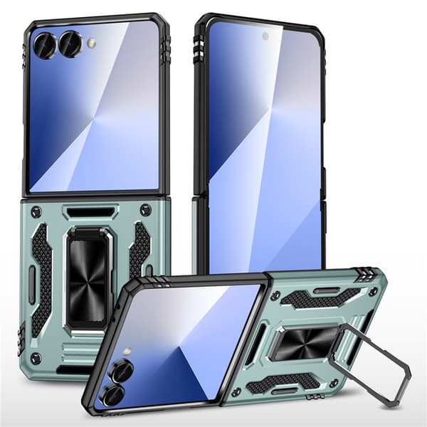 Mobilskal till Galaxy Z Flip7 5G Kickstand Slide - Grön Grön