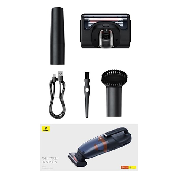 Baseus AP02 Bildammsugare 6000Pa - Svart Svart