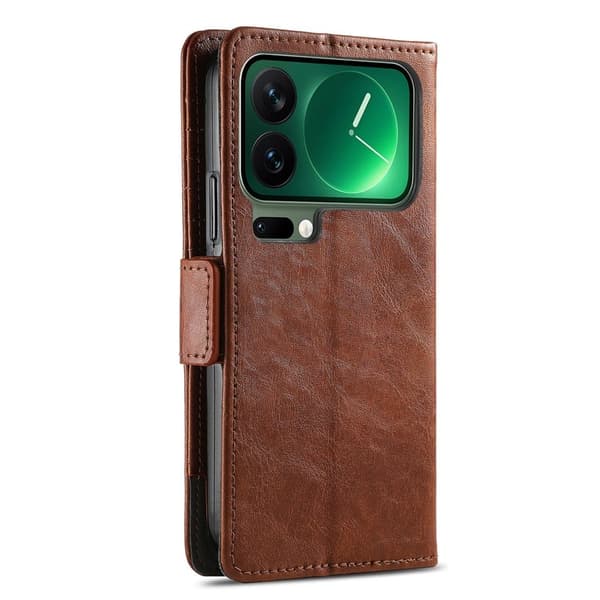 CASENEO Mobilskal till Xiaomi 17 Pro Max KonstLäder - Brun