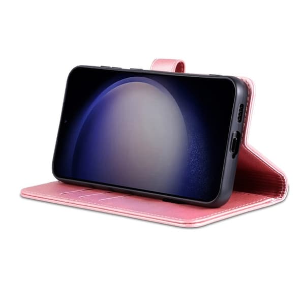 AZNS Samsung Galaxy S24 FE Plånboksfodral Konstläder - Roséguld