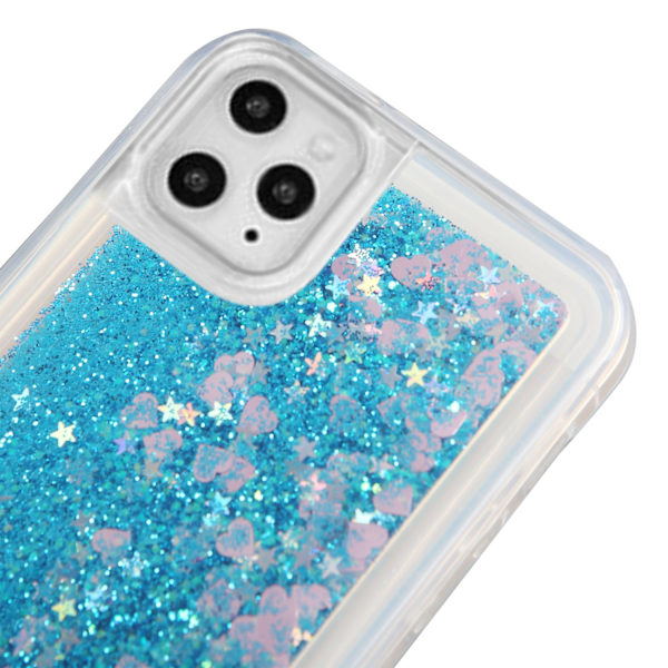 Glitter Skal till Apple iPhone 11 Pro Max - Blå Blå