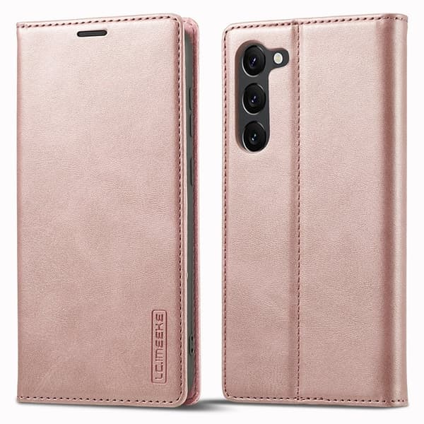 LC.IMEEKE Samsung Galaxy S23+ Plånboksfodral Konstläder - Rosa