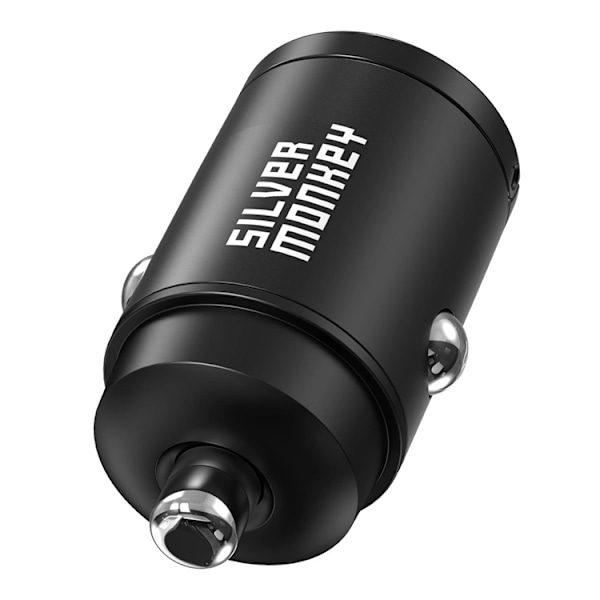 Silver Monkey Billaddare PD-CPCT30-SM 30W 1x USB-C PD - Svart