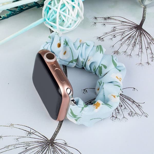 Apple Watch 2/3/4/5/6/7/SE (38/40/41mm) Armband Tyg - Blå Blå