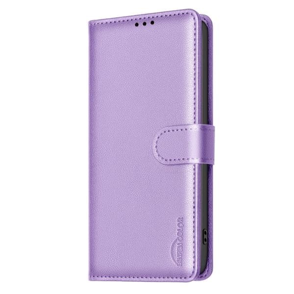 BINFEN Samsung Galaxy S26 Pro Plånboksfodral Konstläder RFID Skydd - Lila