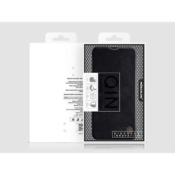 Nillkin Qin Läder Fodral Samsung Galaxy A42 5G - Svart Svart