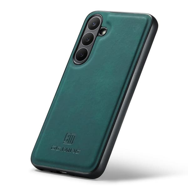 DG.MING Mobilskal till Samsung Galaxy S25 FE PU Läder Grön