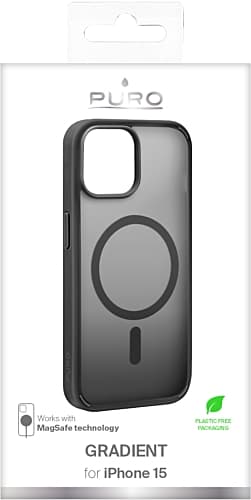 Puro Mobilskal till iPhone 15 Pro Max Magsafe Gradient - Svart Svart