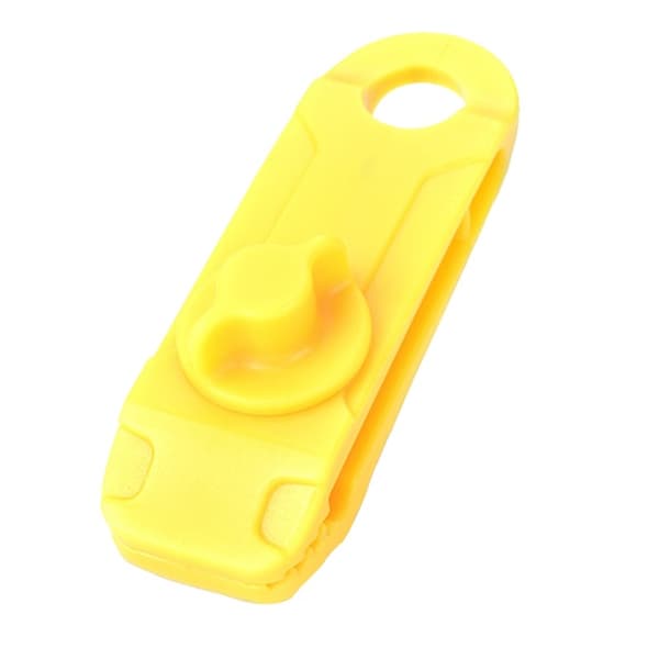 [5-pack] Utomhustält Presenning Vindtät Fast Spänne klämma - Gul