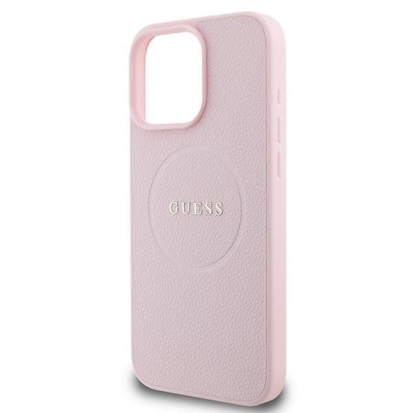 Guess telefontaske til iPhone 15 Pro Max MagSafe MagSafe Kornet Ring - Lyserød