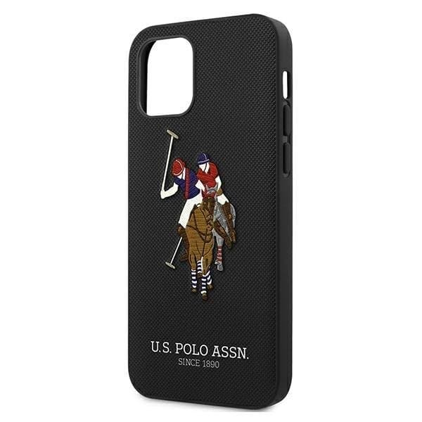 US Polo Polo Embroidery Collection Skal iPhone 12 Pro Max - Musta Black