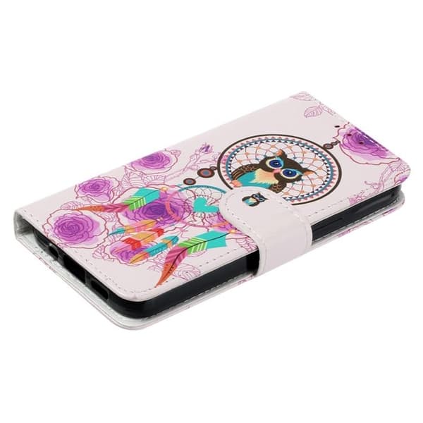 iPhone 14 Plus -lompakkokotelo Folio Flip - Owl Chime Flerfärgad