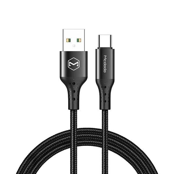 MCDODO USB-A - USB-C 5A Kabel 1.5M - Svart Svart