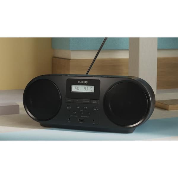 Philips Boombox CD/FM-radio/Bluetooth TAZ5000/10 - Sort Svart