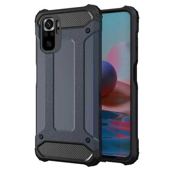 Xiaomi Poco M4 Pro 5G Skal Hybrid Armor - Blå Blå