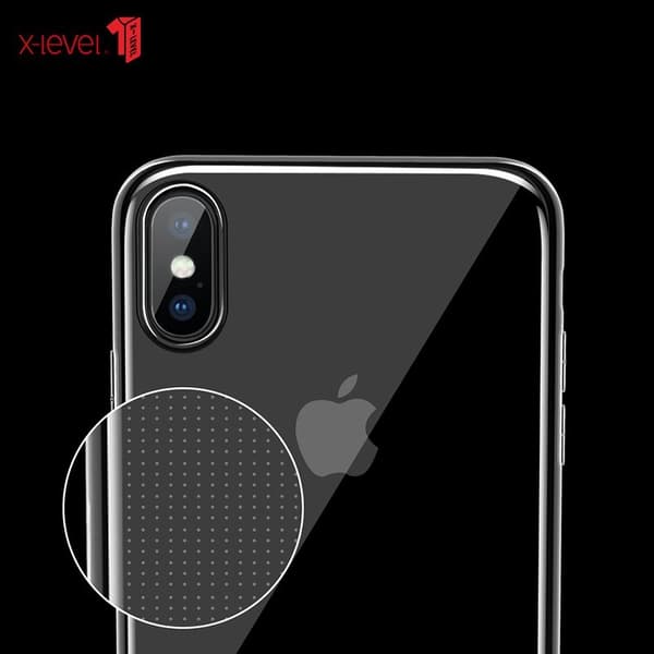 X-LEVEL Clear Series TPU Mobilskal för iPhone XS Max - Transparent
