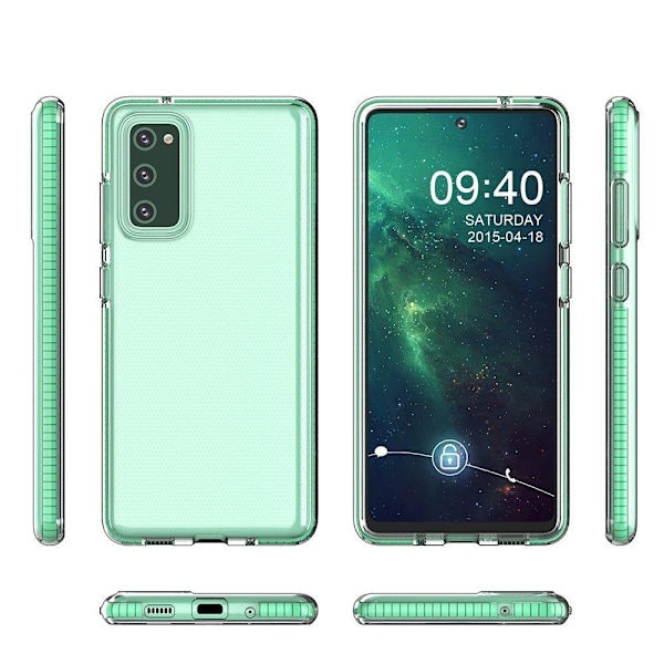 Spring TPU Gel Protective Mobilskal Galaxy A72 - Ljus Rosa Rosa