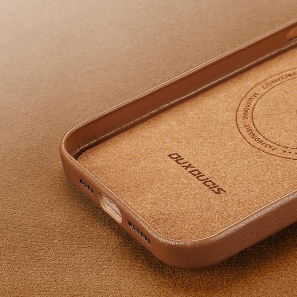 Dux Ducis iPhone 14 Pro -kuori Magsafe Grit - Ruskea Brun
