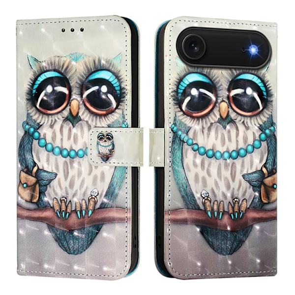 iPhone Air Plånboksfodral Printing Pattern Med Strap Flerfärgad