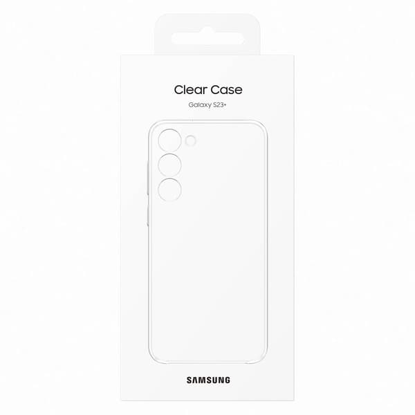 Samsung Galaxy S23 Plus -kuori Clear Case - läpinäkyvä Transparent