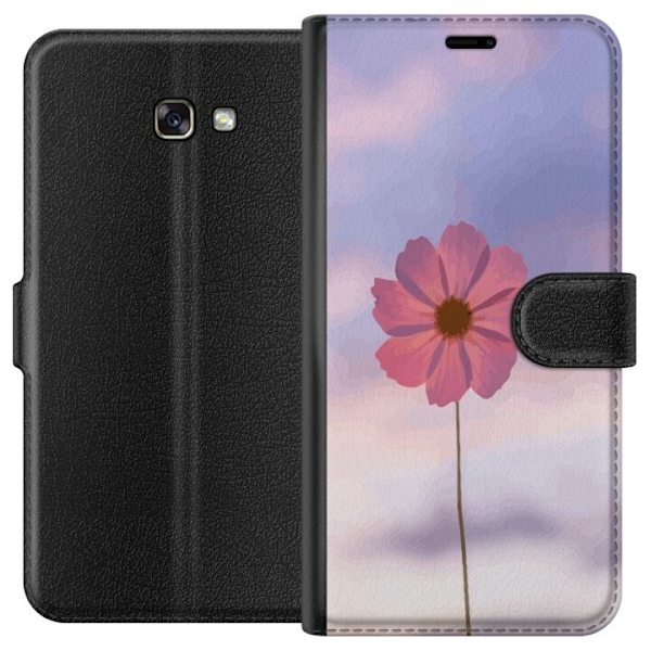 Plånboksfodral till Samsung Galaxy A3 (2017) med Rosa blomma