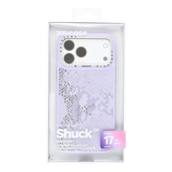 JAUCASE Mobilskal till iPhone 17 Pro Magsafe Snake Texture - Lila Lila