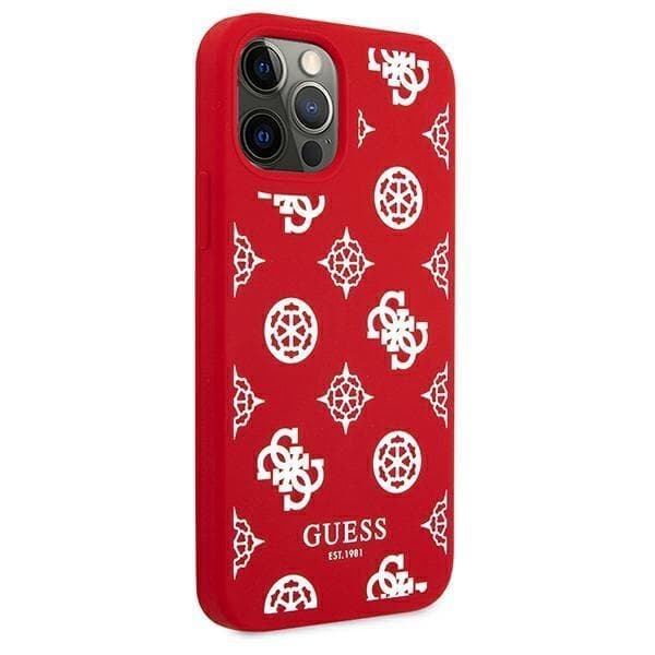 Guess Peony Collection Skal iPhone 12 Pro Max - Rød Red