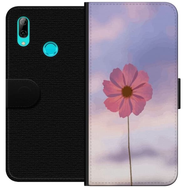 Plånboksfodral till Huawei P smart 2019 med Rosa blomma