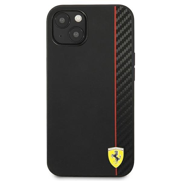 Ferrari On Track Carbon Stripe Cover iPhone 13 Mini - Sort Black