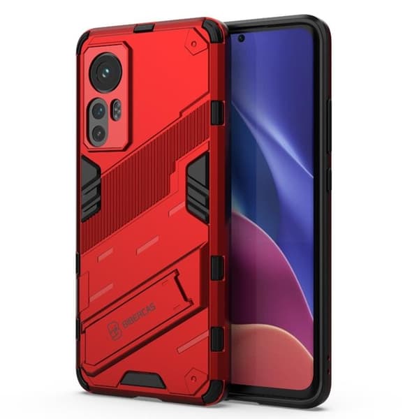 Kickstand Anti-Fall Cover Xiaomi 12 Pro - Rød Röd