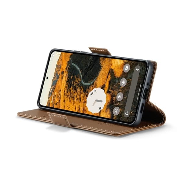 CASEME Plånboksfodral Konstläder för Google Pixel 9 Pro XL - Brun