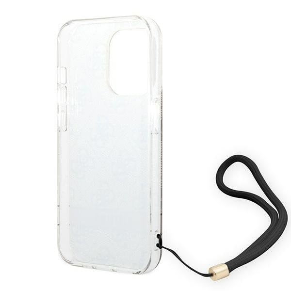 GUESS iPhone 14 Pro Skal Print Strap - Brun Brun