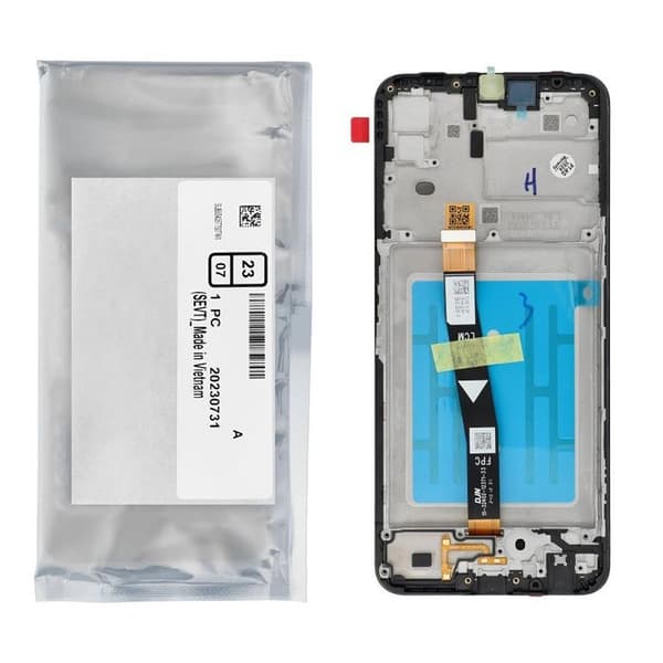 Galaxy A22 5G Skärm med LCD-display Service Pack GH81-20694A Black