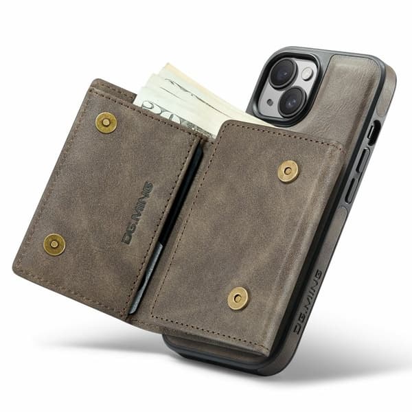 DG.MING M6 Series Mobilskal till iPhone 14 Plus Magnetiskt - Brun