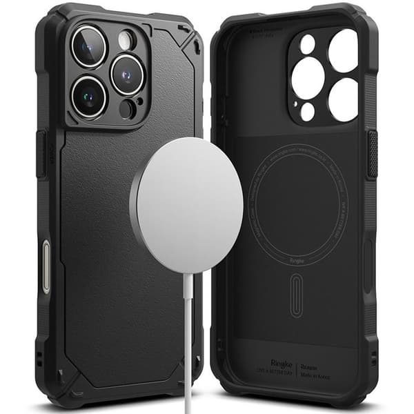 Ringke Telefontaske til iPhone 16 Pro Max Magsafe Rugged Gear - Sort Svart