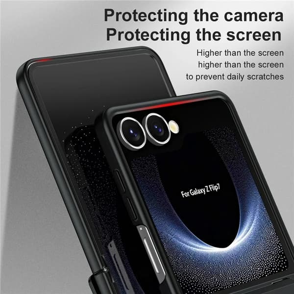 Mobilskal till Galaxy Z Flip7 Electroplating - Svart Svart