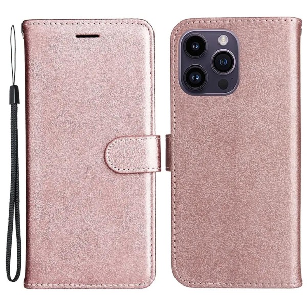 KT iPhone 15 Pro Max Wallet Cover - Rose Gold