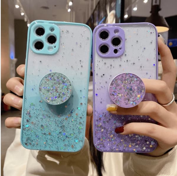 Round Pop Grip Skal iPhone 13 Pro - Turkos Turkos