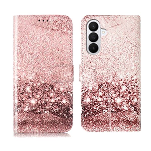 Plånboksfodral för Samsung Galaxy S26 Flip Konstläder - Roséguld Marmor