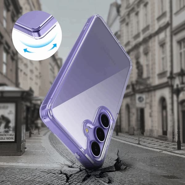 Tech-Protect telefonetui til Galaxy A56 5G Flexair Hybrid - Klar Transparent