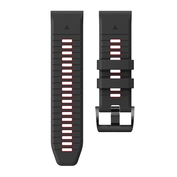 Tech-Protect Garmin Fenix 5X/6X/7X Armbånd - Sort/Rød Svart