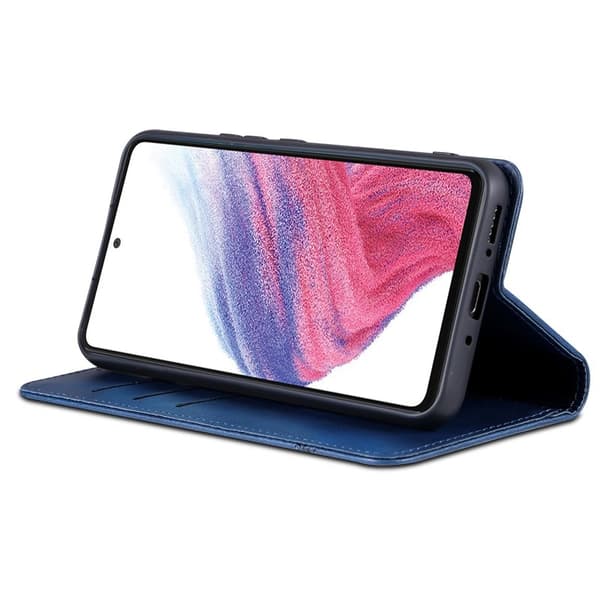 AZNS Samsung Galaxy A35 5G Plånboksfodral Konstläder - Blå